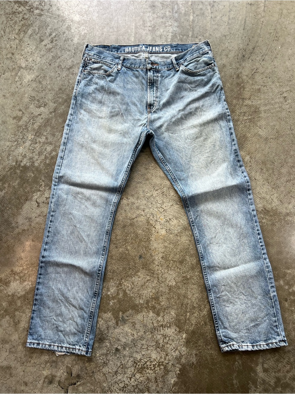 Vintage Nautica Jeans Co Straight Leg Light Wash Denim Jeans 38x32
